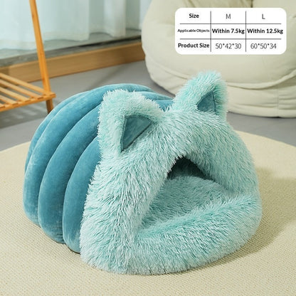 Luxury Plush Shark Pet Bed