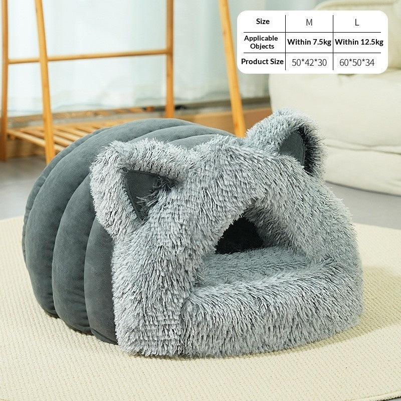 Luxury Plush Shark Pet Bed